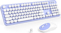 MOFII Wireless Keyboard and Mouse Combo - Retro Full-Sized Typing Set
