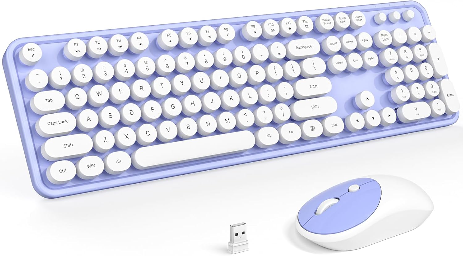 MOFII Wireless Keyboard and Mouse Combo for Retro Style Fun