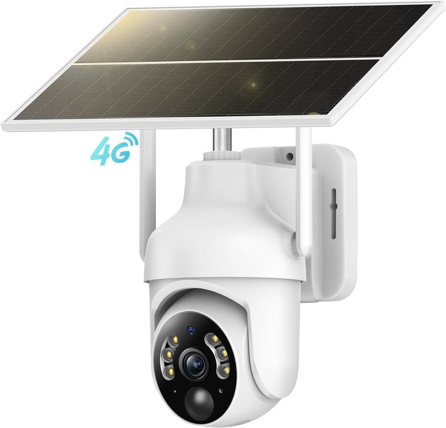 4G LTE Solar Security Cam: 2K Night Vision, 360 View