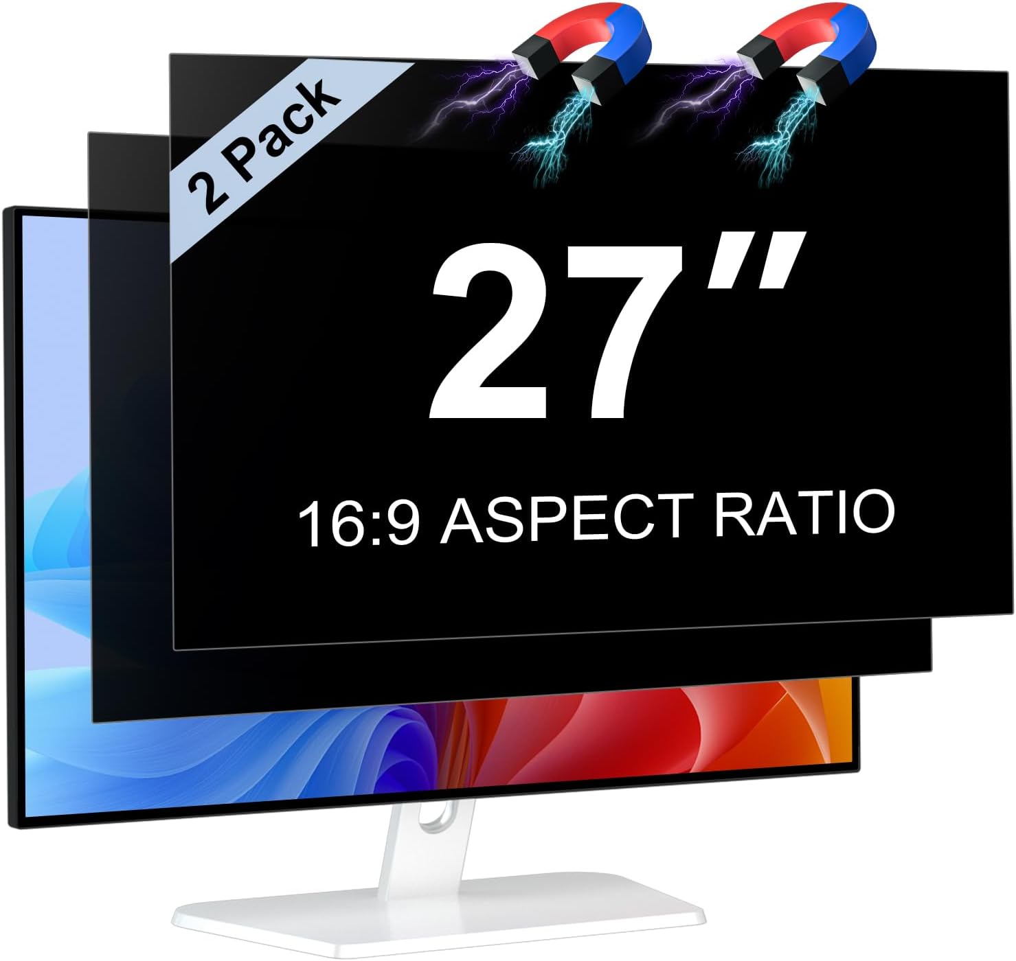 Magnetic 27 Inch Privacy Screen for Widescreen Monitors