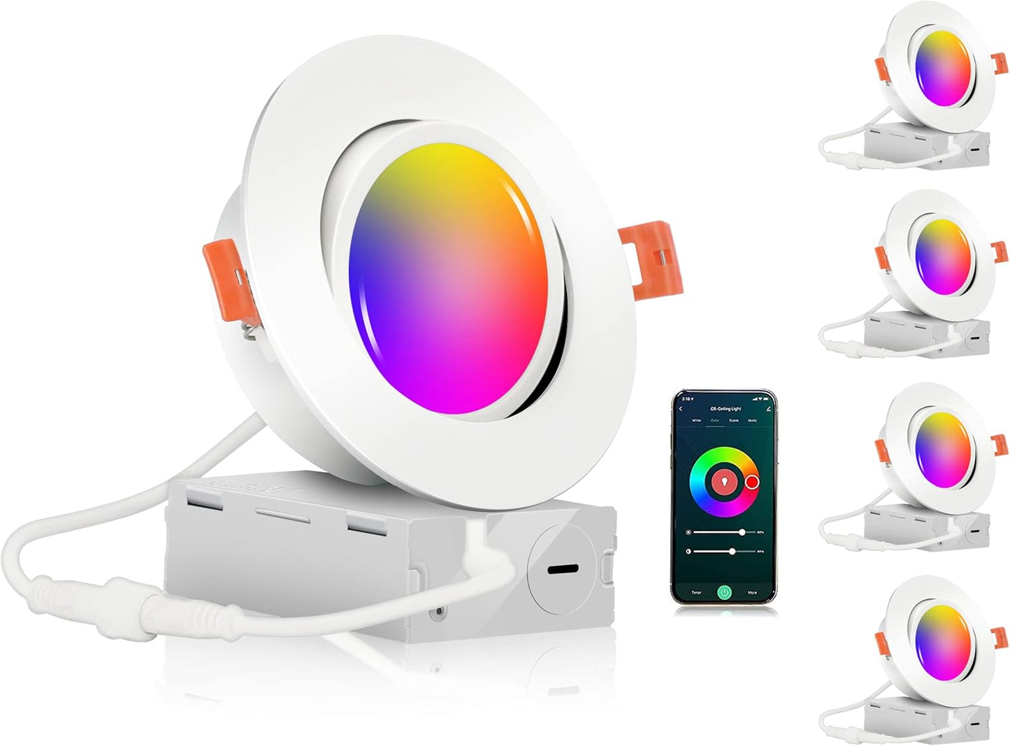 CLOUDY BAY 4 inch Gimbal Smart WiFi LED Recessed Lights Review