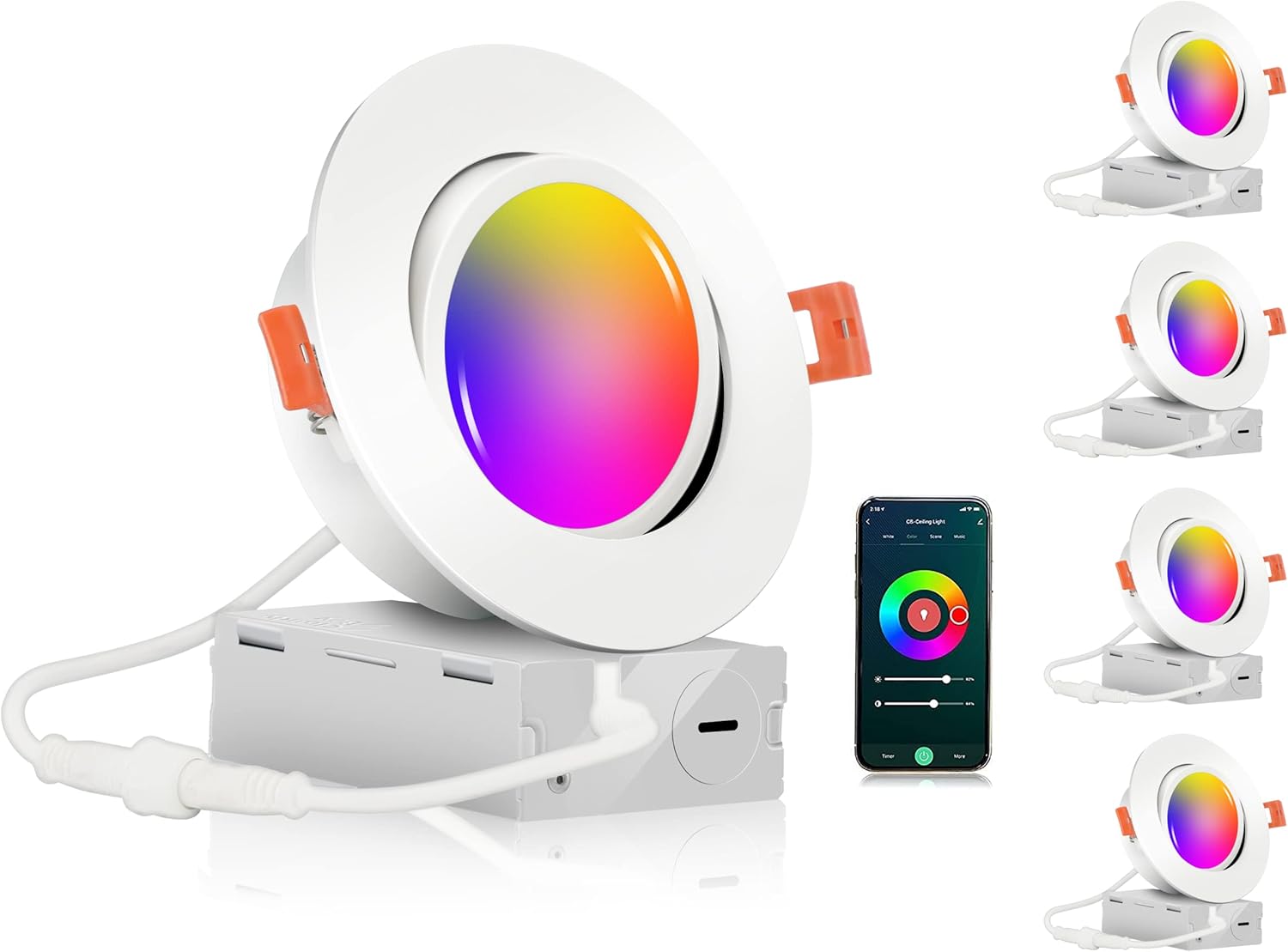 CLOUDY BAY 4 inch Gimbal Smart WiFi LED Recessed Lights Review