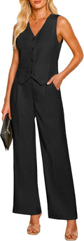 Luvamia Casual 2 Piece Pant Suit Set for Women - Chic and Versatile