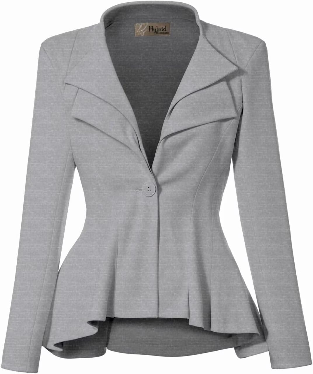 Hybrid Women's Casual Work Office Dressy Peplum Blazer