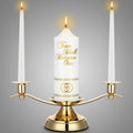 Unity Candles with Holder for Wedding Ceremony - Elegant Table
