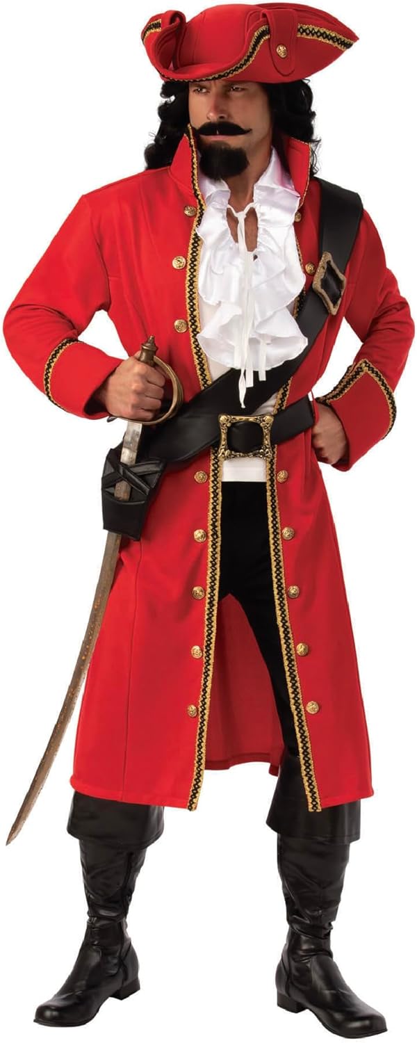 Rubies Pirate Captain Costume for Men - Opus Collection XL Size