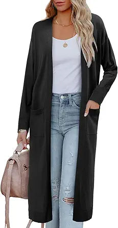 YAV Women's Fall Cardigan Sweater Open Front Casual Knit Outwear
