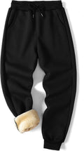 Men's Winter Fleece Joggers Pants Sherpa Lined Sweatpants - Warm Thick