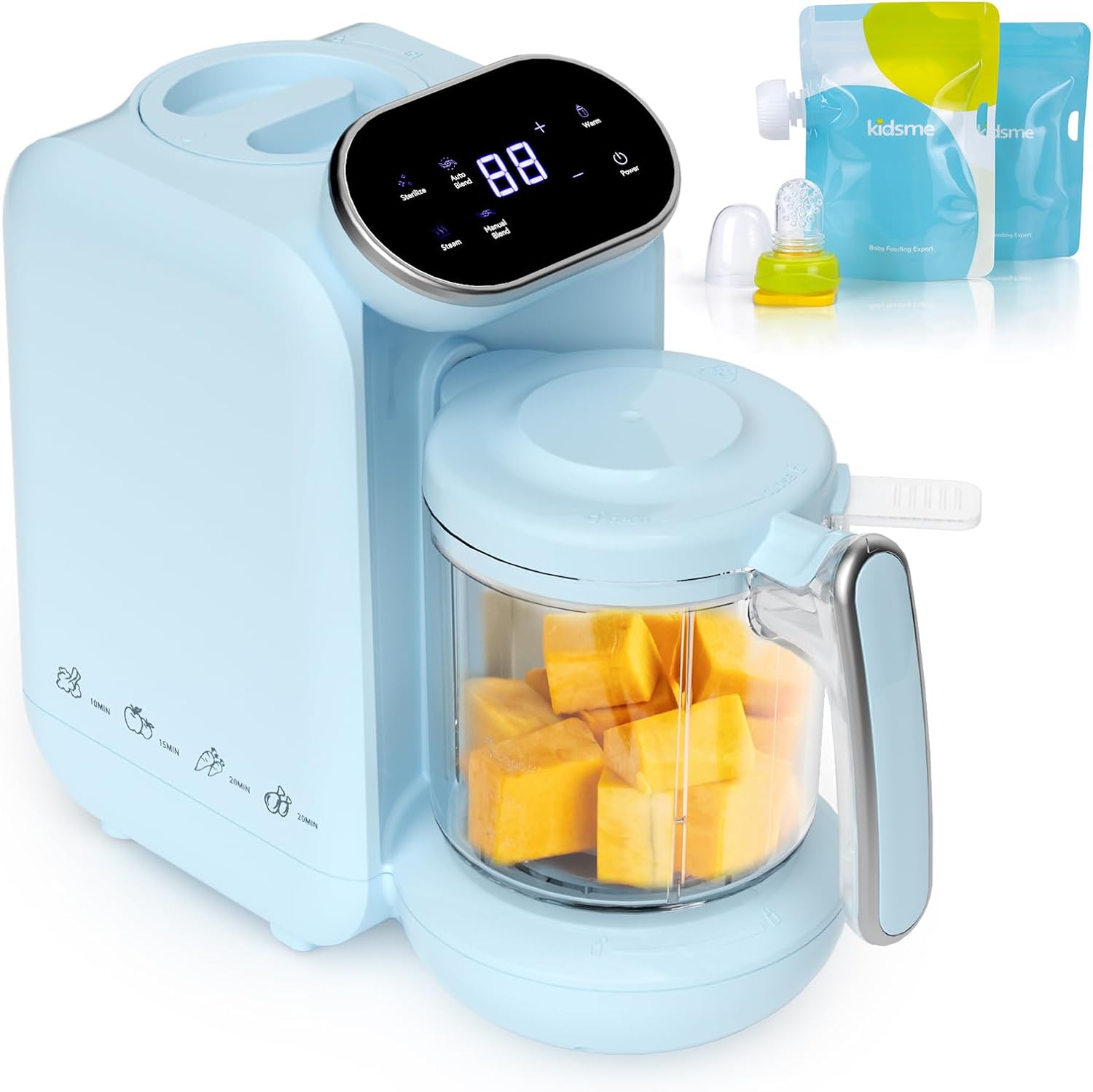 5-in-1 Baby Food Maker: Smart Steamer & Blender by Awesmom