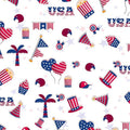 White Blue Red 100% Combed Cotton Fabric by the Yard - Soft Quilting