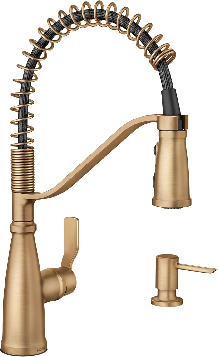 Moen Nolia Bronzed Gold Kitchen Faucet with Pull Down Sprayer