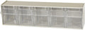 TiltView Plastic Storage Cabinet with 5 Tilt Out Bins - Horizontal