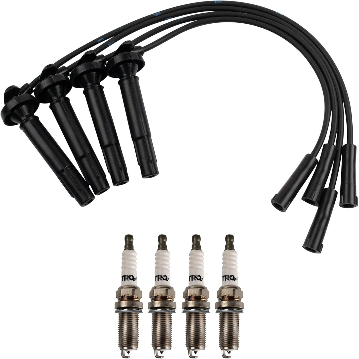 TRQ Ignition Kit Spark Plugs Wire Set for Subaru Impreza Legacy
