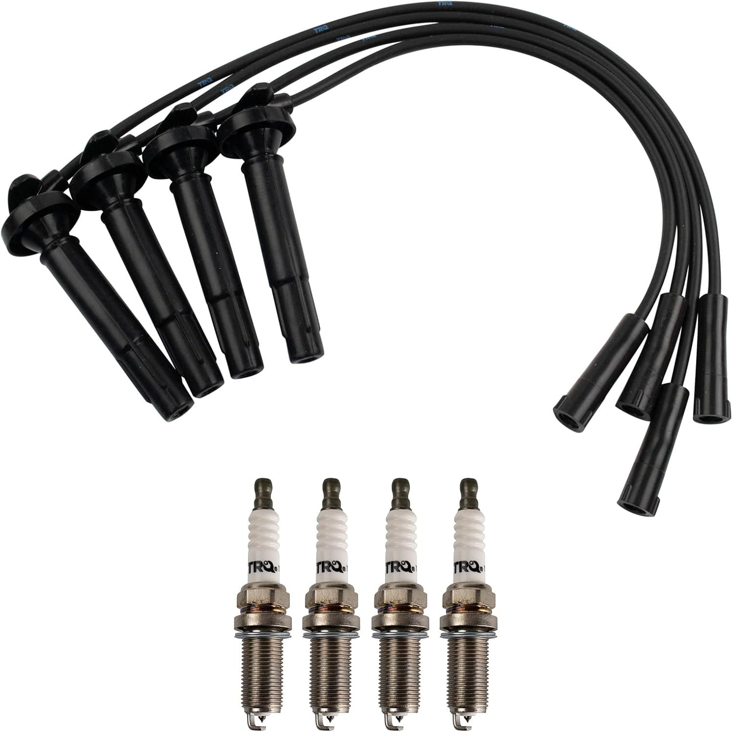 TRQ Ignition Kit Spark Plugs Wire Set for Subaru Impreza Legacy