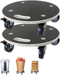 15-Inch Round Wood Platform Dolly - Heavy Duty 551-lb Capacity