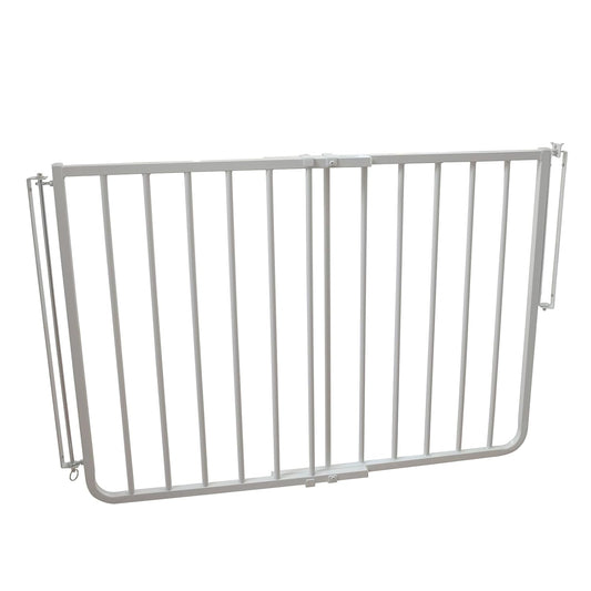 Adjustable Aluminum Stairway Baby/Dog Gate - 27-42.5 Inches Wide