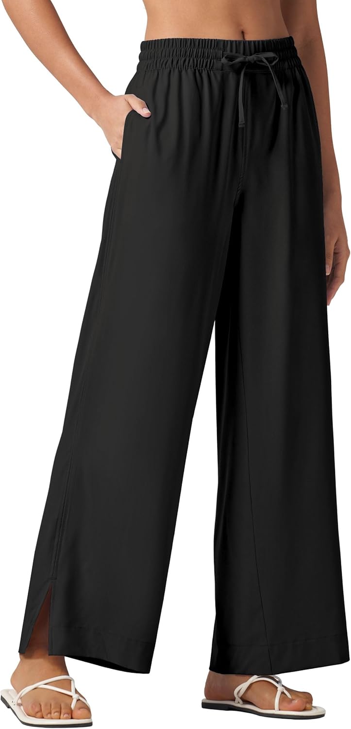 Willit Women's Wide Leg Pants for Beach and Travel Comfort