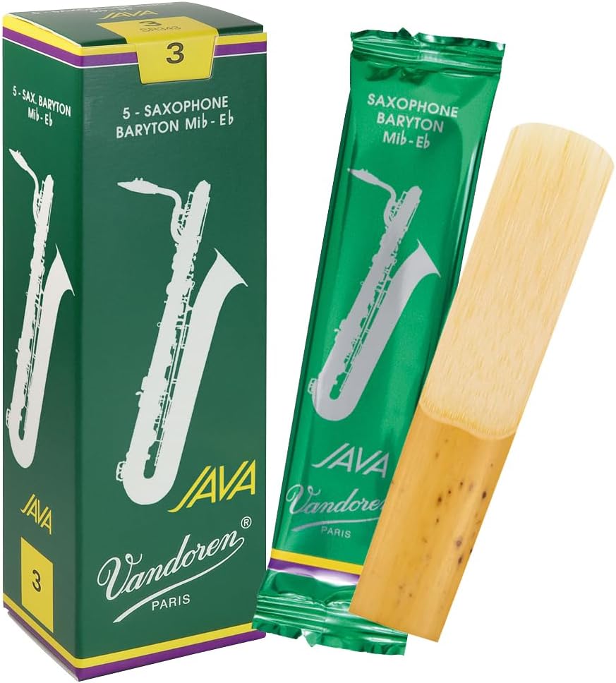 Vandoren SR343 Bari Sax JAVA Reeds Strength 3 for Bright Sound