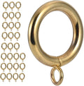 Curtain Ring Metal 28-Pcs 1.0 in Inner Diameter - Durable Gold Set