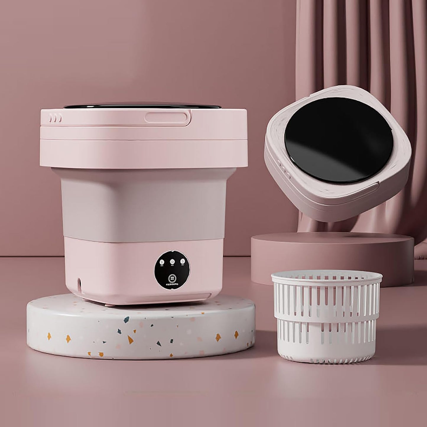 Portable Mini Washer for Travel & Small Items -TEMU-SC