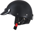 Half Motorcycle Helmet for Men Women - Retro DOT Approved Half Shell