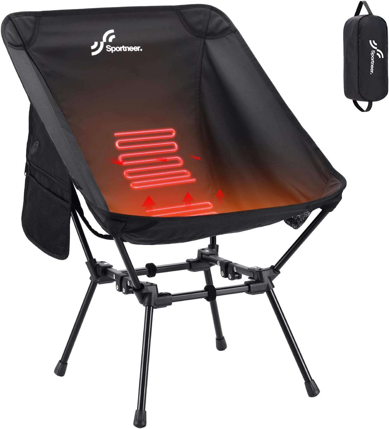 Sportneer Heated Camping Chair: 3 Heat Levels