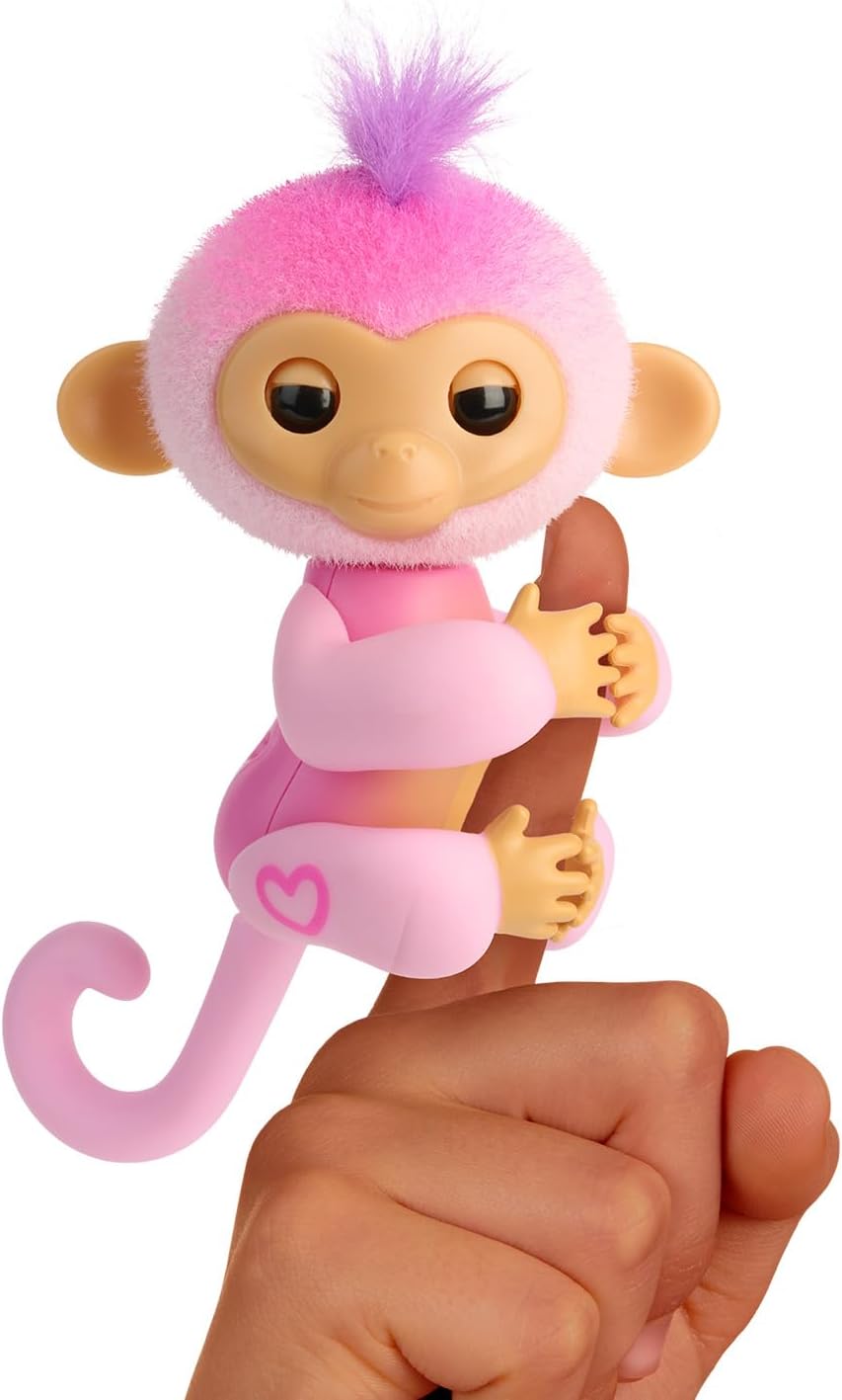 Interactive Baby Monkey Reacts to Touch & Sound EffectsHoly Harmony Pink 35