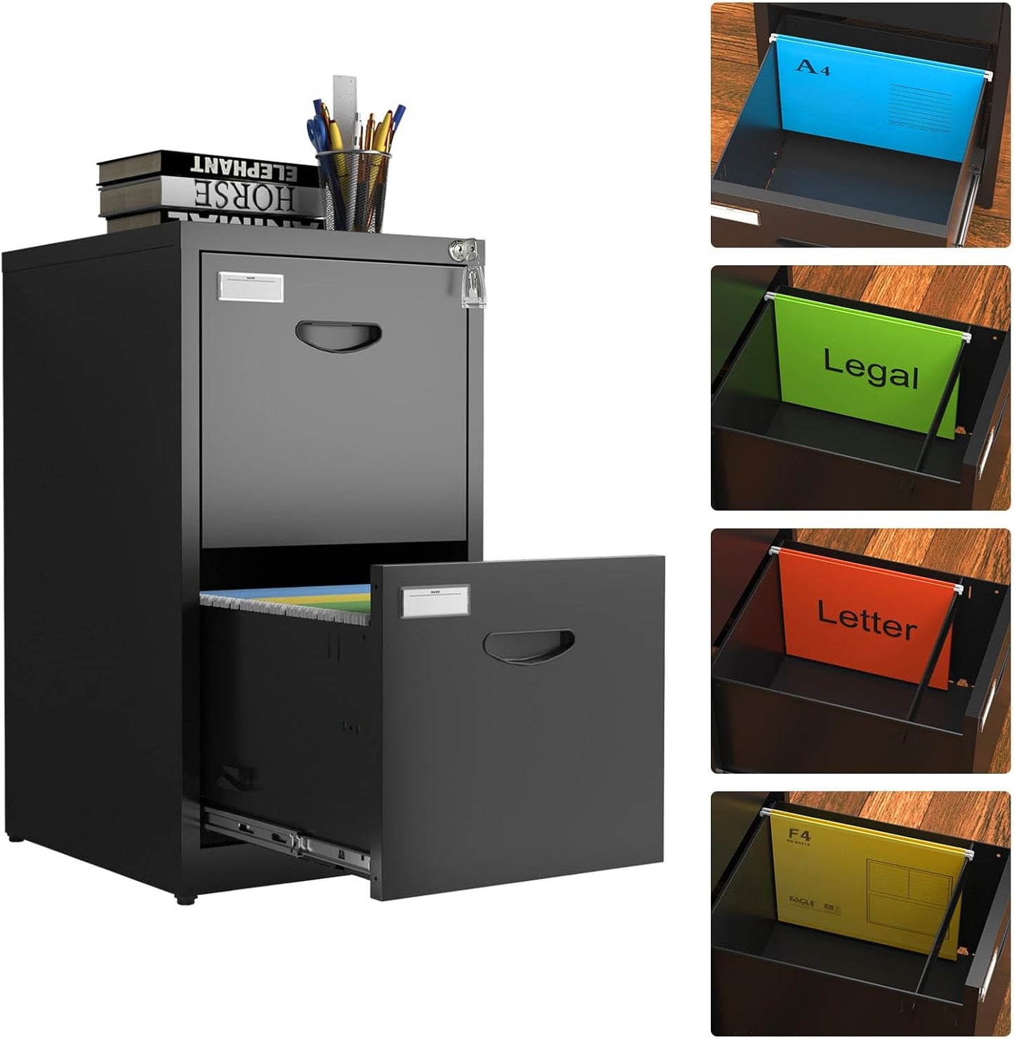 Metal File Cabinet with Lock for Home Office Storage Needs