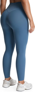High Waisted Workout Leggings for Women - Tummy Control Deep V 26in
