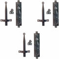 Black Cast Iron Norfolk Thumb Latches Pack of 3 - Traditional Gate