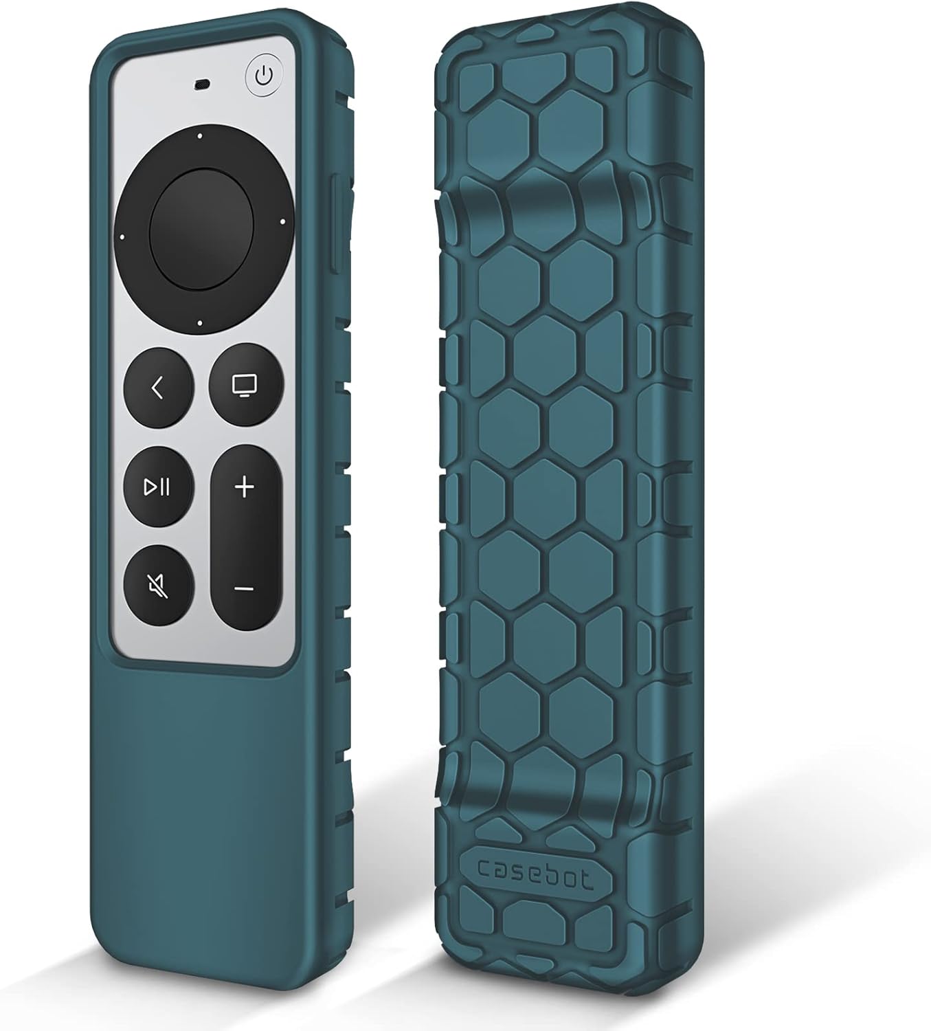 FINTIE Dark Cyan Silicone Case: Anti-Slip for Apple TV Remote