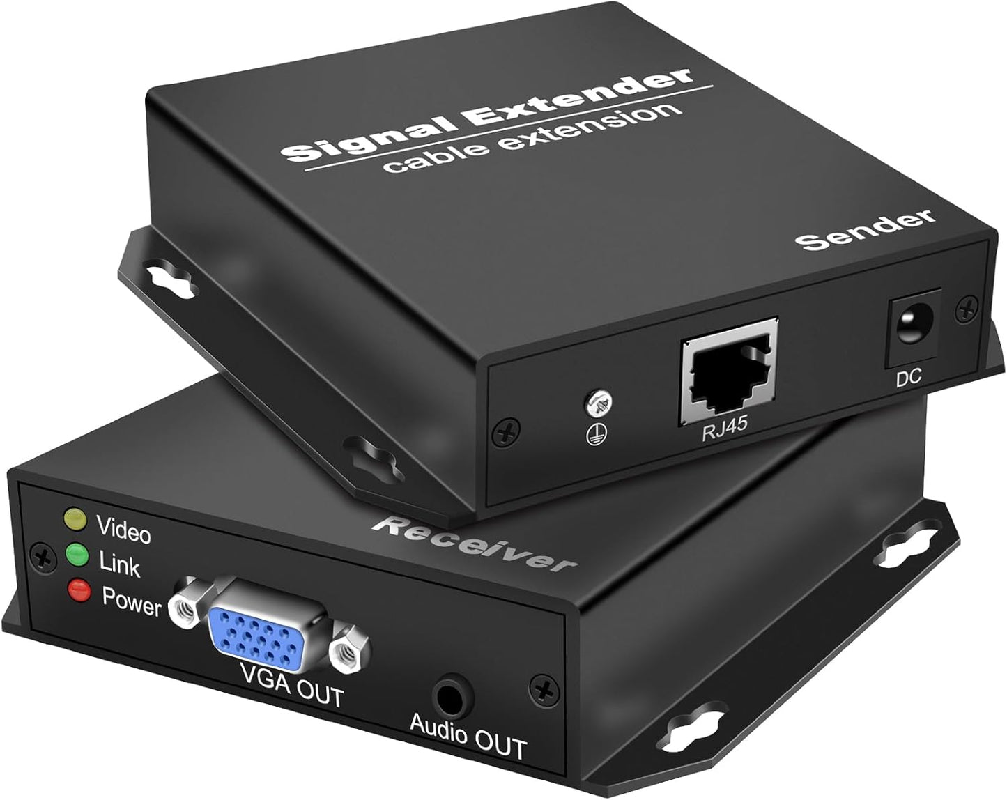 VGA Extender Over Ethernet Cat5 with Audio for Long Distances