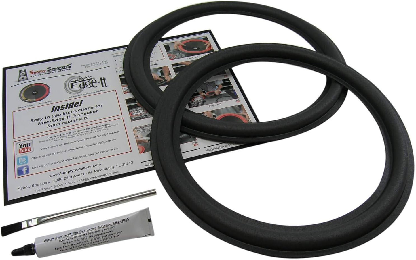 JL Audio 12 Inch Foam Speaker Repair Kit FSK-12JL for Quality Sound