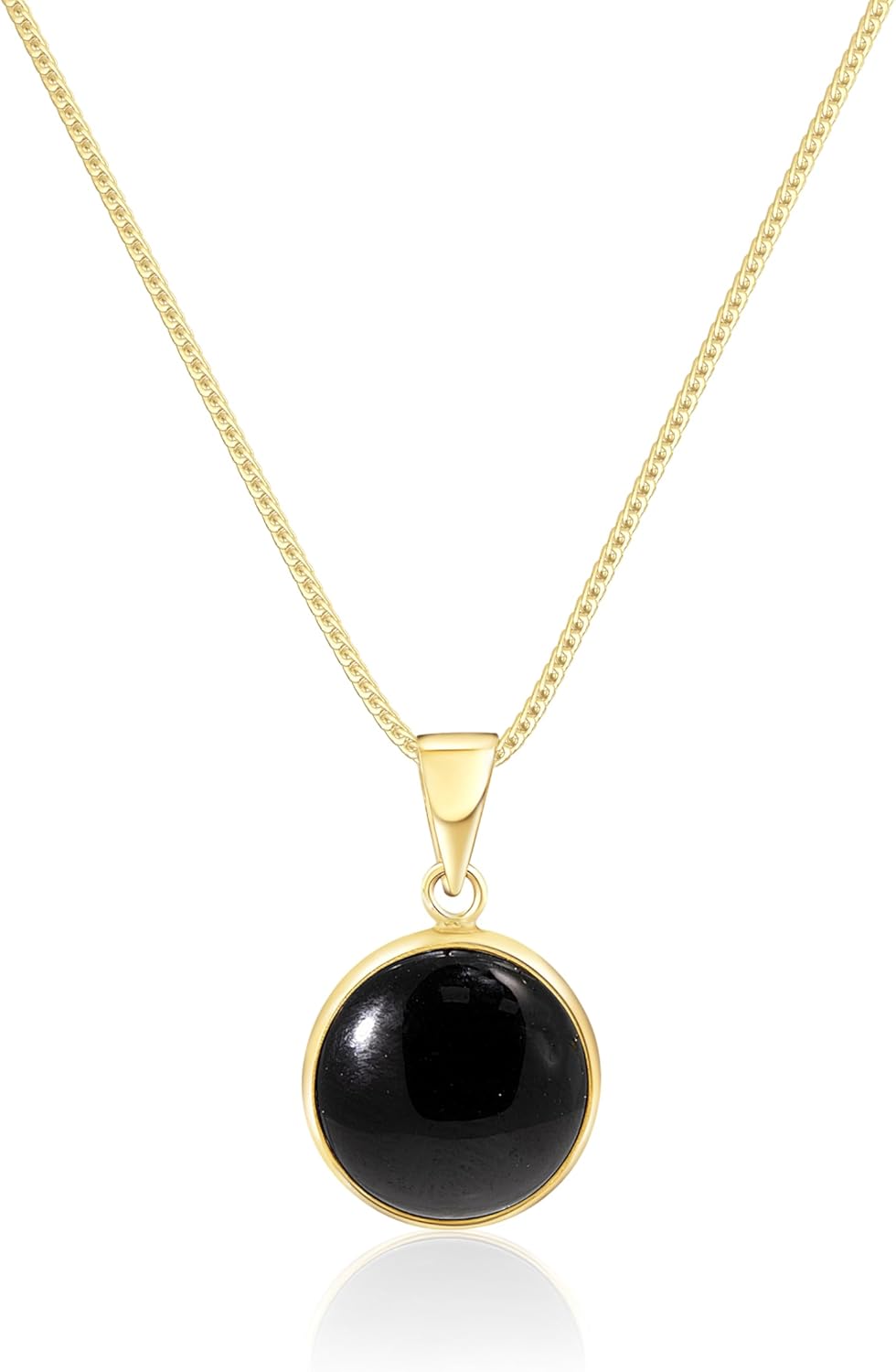 14K Gold Gemstone Necklace for Women - Elegant Gothic Jewelry
