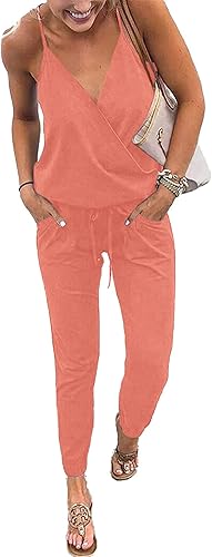 PRETTYGARDEN Women's Summer Casual Jumpsuits with Pockets