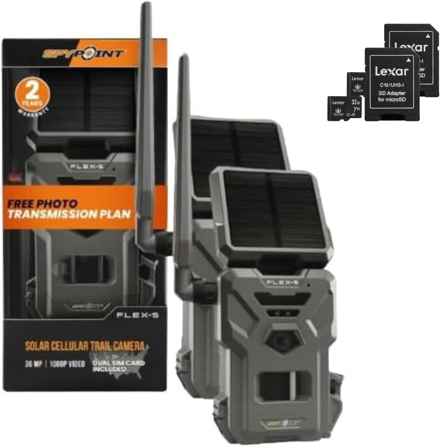 SPYPOINT Flex-S Solar Trail Camera Duo: LTE Connectivity & On-Demand Technology
