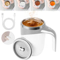 Automatic Self-Stirring Coffee Mug - White