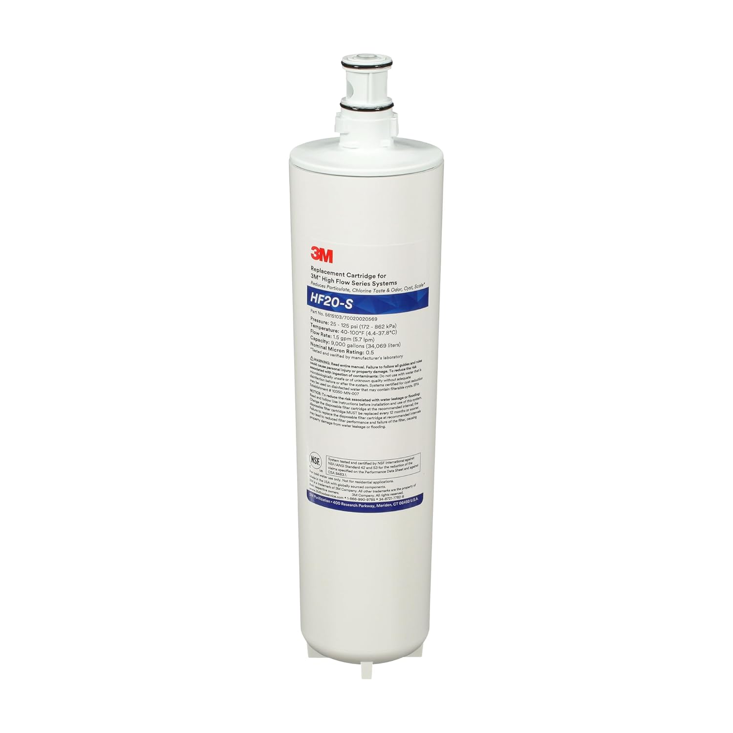 3M Water Filtration Replacement Cartridge for Ice Maker Machines