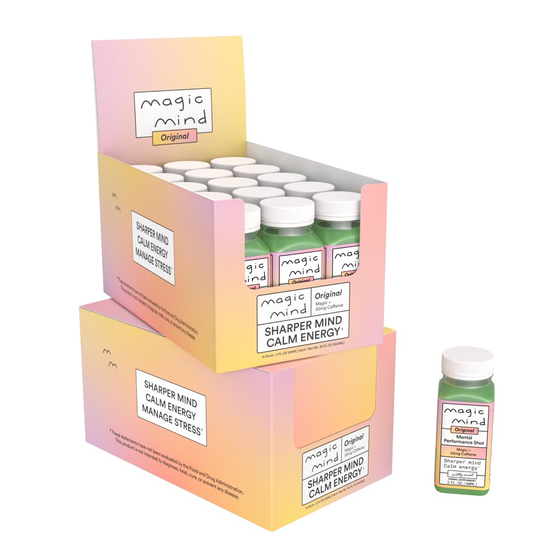 Magic Mind Focus Energy Drink Shots for Enhanced Productivity