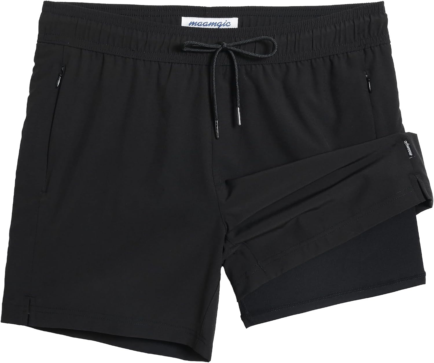maamgic 5inch Mens Swimming Trunks with Compression Liner