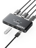 USB 3.0 KVM Switch 1 Monitor 2 Computers - 4K@60Hz Sharing