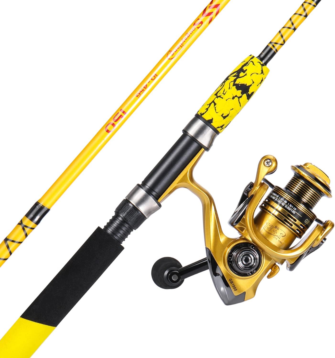Sougayilang Spinning Reel and Fishing Rod Combo for Anglers