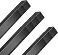 Black Aluminium Wall Corner Protectors 2x2x48 Pack of 10 - Tough Edge