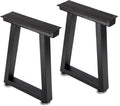 Taelakeni 16 in Metal Bench Legs Trapezoid - Heavy Duty Support