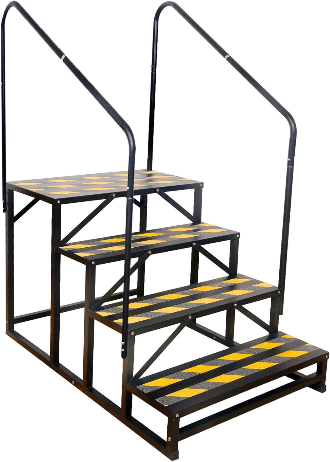 Portable RV Steps with Handrail for Safety and Convenience