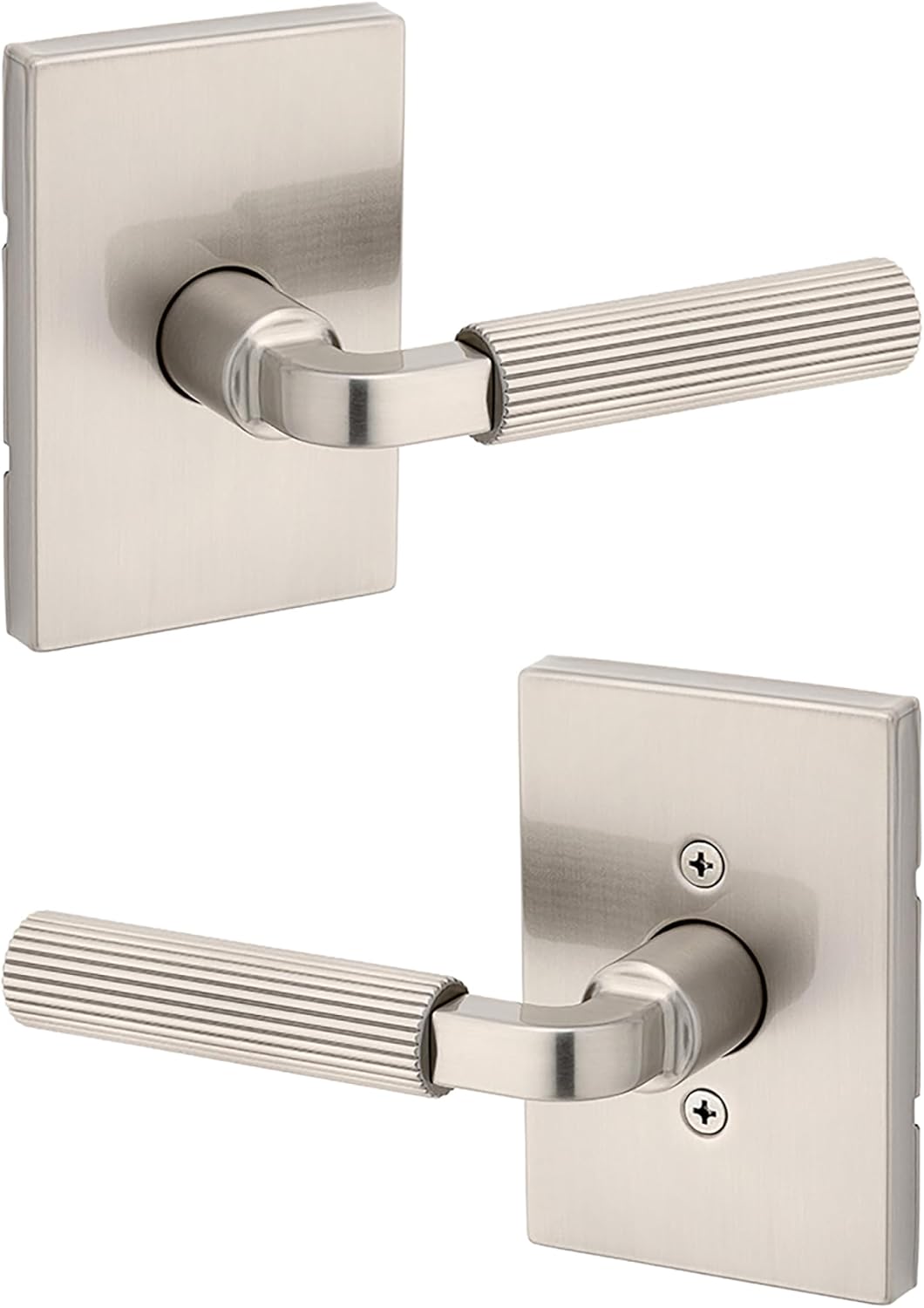 Kwikset Mirada Reeded Interior Passage Door Handle for Hallways