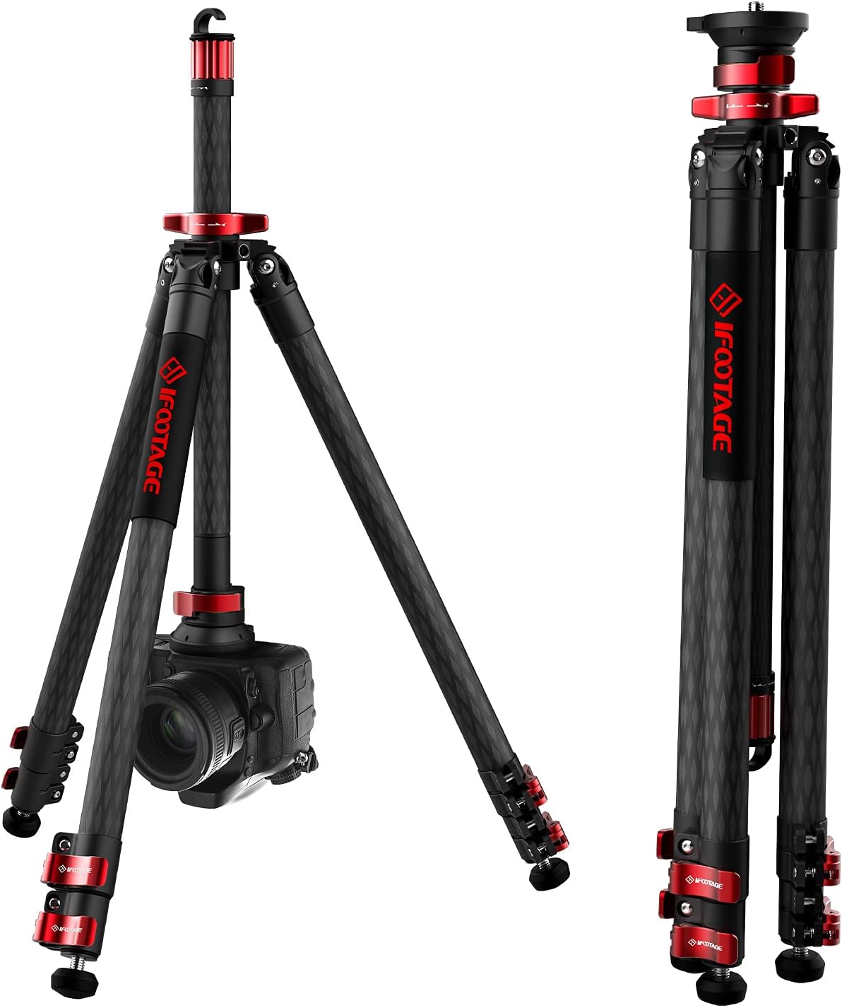 IFOOTAGE 65 Carbon Fiber Video Tripod for Professional Photography