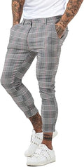GINGTTO Mens Casual Pants with Pockets Chinos Pants Men Slim Fit