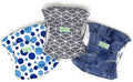 Male Dog Diaper Belly Band Wrap (Large) - Washable 3-Pack