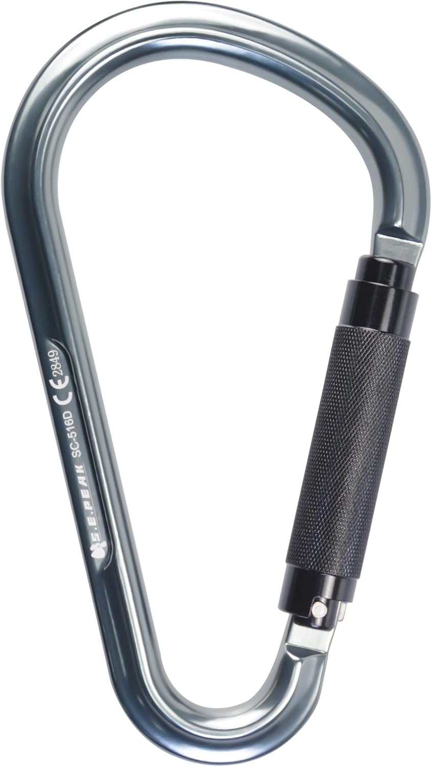 22kN Large Aluminum Auto Locking Ladder Hook for Climbing